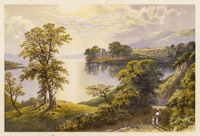 Schottische Loch-Landschaft: Lochmaben von Alexander Francis (after) Lydon