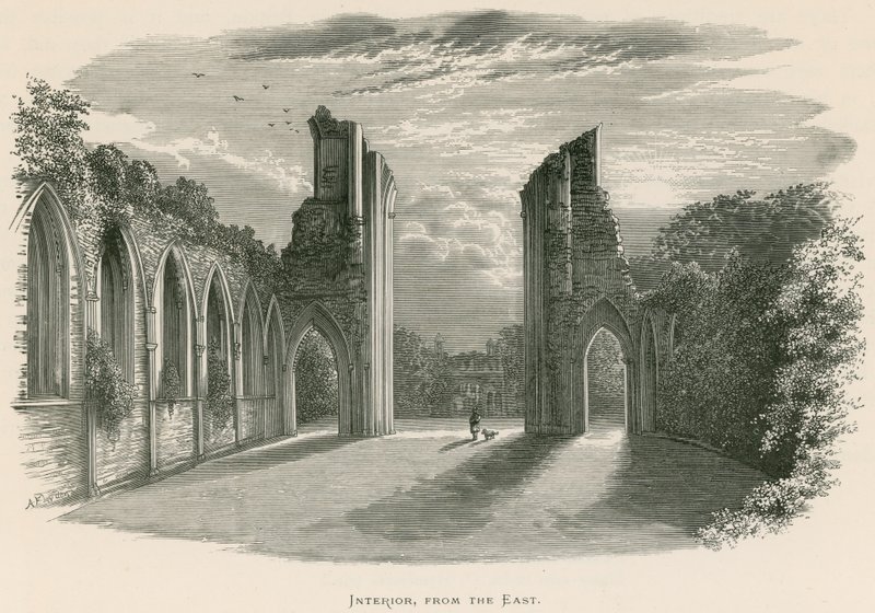 Glastonbury Abbey, Innenansicht, vom Osten von Alexander Francis Lydon