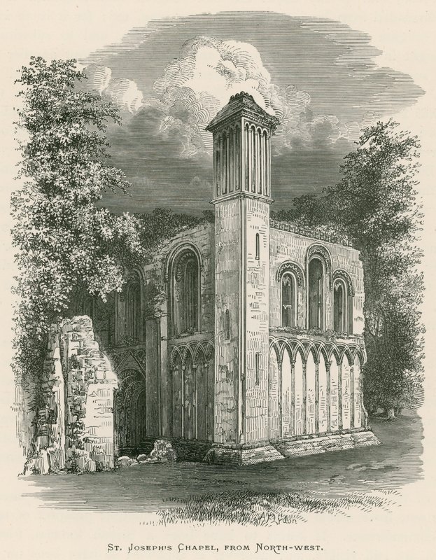 Abtei von Glastonbury, St. Josephs Kapelle, von Nordwesten von Alexander Francis Lydon