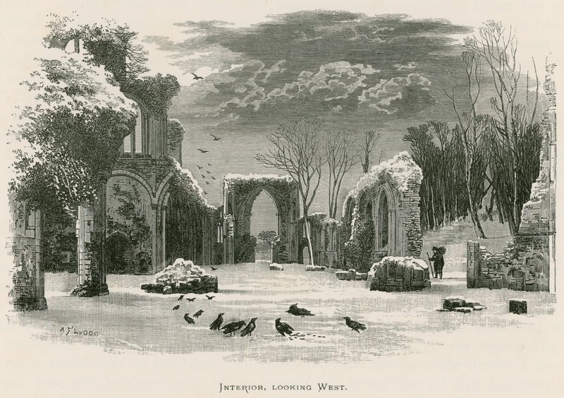 Netley Abbey, Innenraum, Blick nach Westen von Alexander Francis Lydon