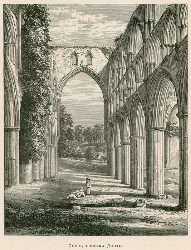 Rievaulx Abbey, Chor, Blick nach Norden von Alexander Francis Lydon