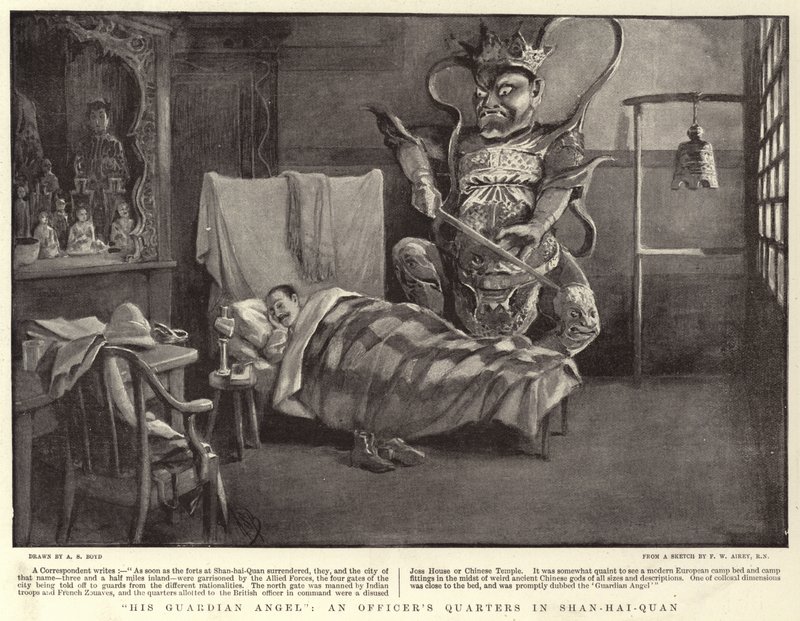 Sein Schutzengel, ein Offiziersquartier in Shan-Hai-Quan von Alexander Stuart Boyd