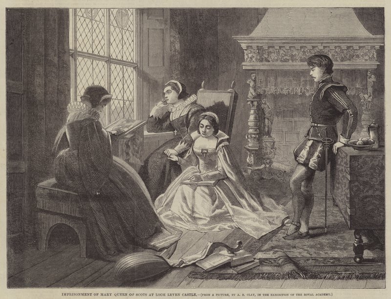 Gefangenschaft von Maria Stuart im Schloss Loch Leven von Alfred Barron Clay