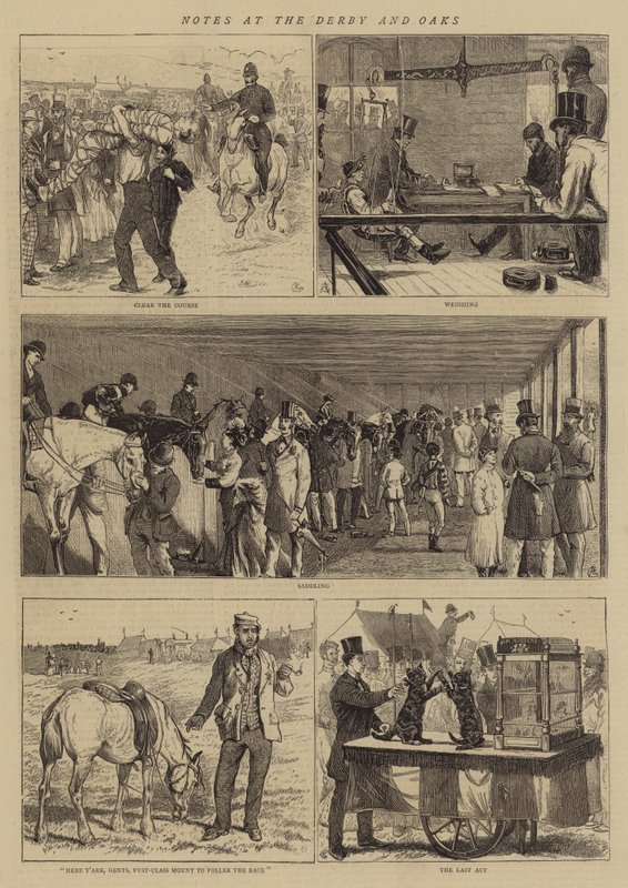 Notizen beim Derby und Oaks von Alfred Chantrey Corbould
