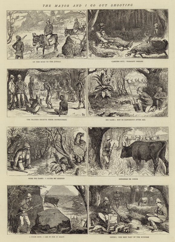 Der Major und ich gehen jagen von Alfred Chantrey Corbould