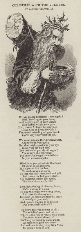 Weihnachten mit dem Weihnachtsklotz von Alfred Crowquill