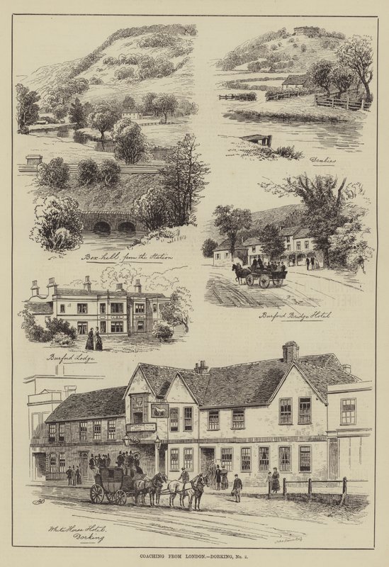 Kutschfahrt von London nach Dorking von Alfred Robert Quinton