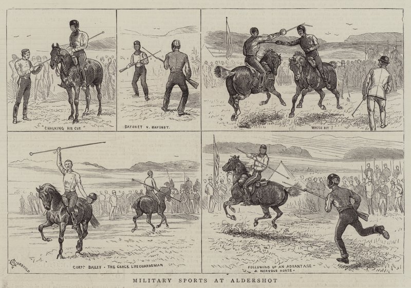 Militärsport in Aldershot von Alfred Chantrey Corbould