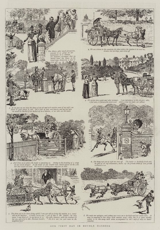 Unser erster Tag im Doppelgeschirr von Alfred Chantrey Corbould