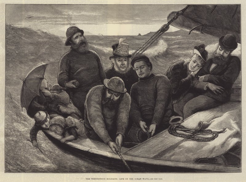 Die Pfingstferien, Leben auf der Ozeanwelle von Alfred Edward Emslie