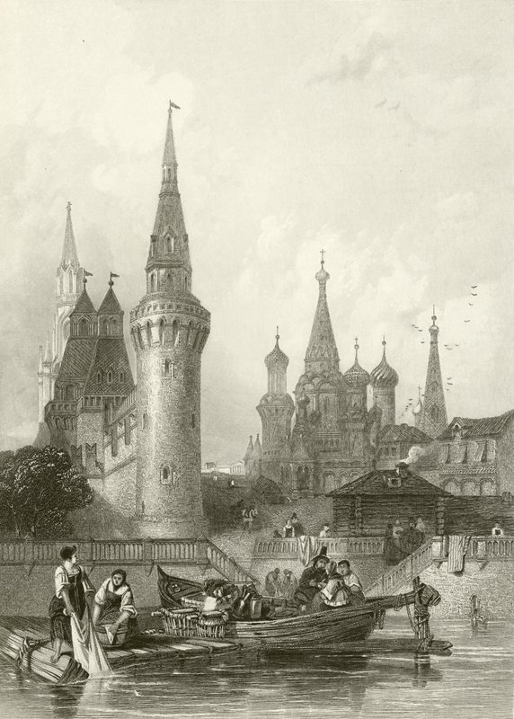 Die Kirche von Vasili Blagennoi von Alfred Gomersal Vickers