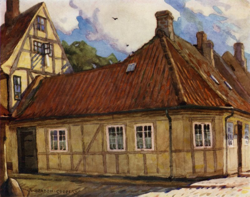 Dänemark: Odense, Der Geburtsort von Hans Andersen von Alfred Heaton Cooper
