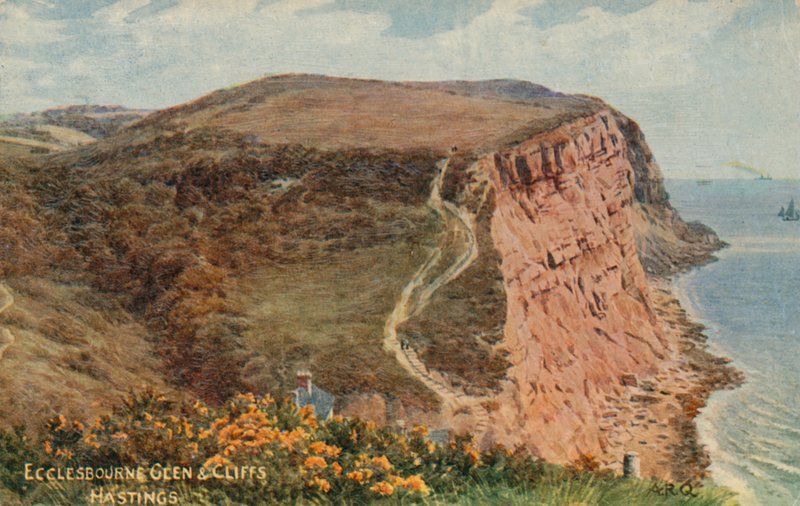 Ecclesbourne Glen und Klippen, Hastings von Alfred Robert Quinton