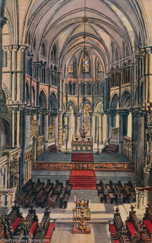 Der Chor der Kathedrale von Canterbury von Alfred Robert Quinton