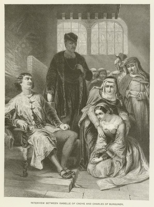 Interview zwischen Isabelle von Croye und Karl von Burgund von Alfred W. Elmore
