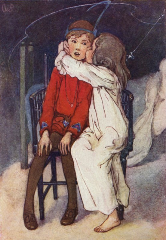 Wendy küsste sanft seine Wange von Alice Bolingbroke (after) Woodward