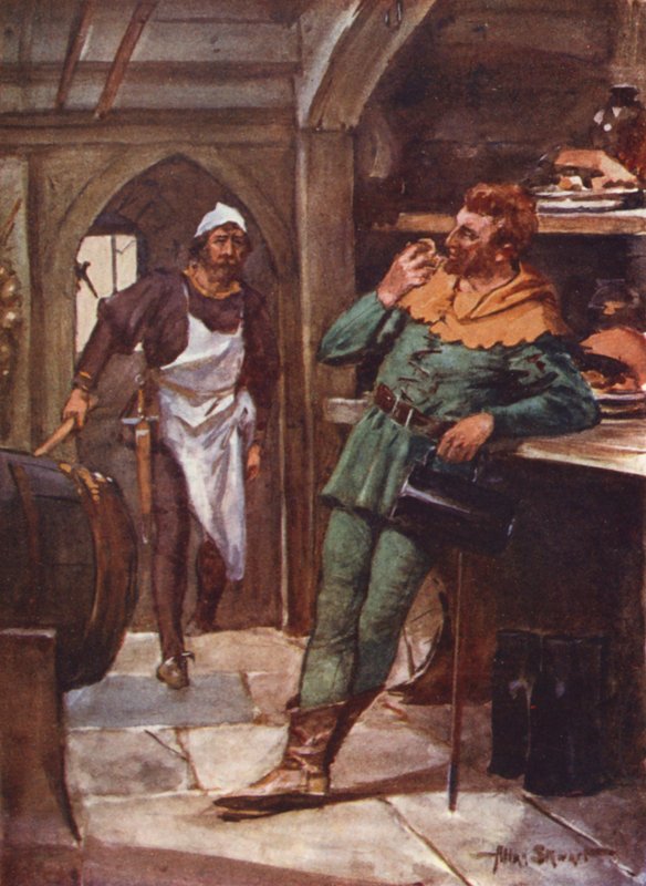 Robin Hood und seine fröhlichen Gefährten: Little John in der Speisekammer von Allan (after) Stewart
