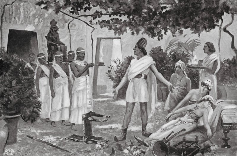 Heilung der hethitischen Prinzessin, die von einem Teufel besessen war von Allan Stewart