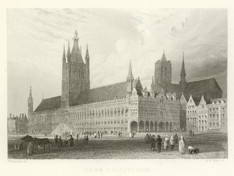 Rathaus, Ypern von Alphonse Marie de Neuville