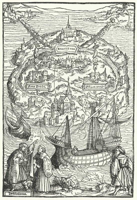 Die Insel Utopia von Ambrosius Holbein