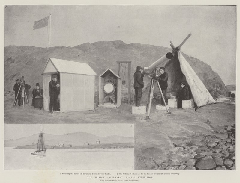 Die britische Regierung Sonnenfinsternis-Expedition von Amedee Forestier