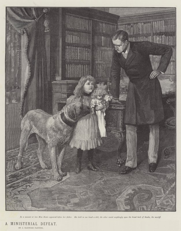Eine ministerielle Niederlage, von J. Harwood Panting von Amedee Forestier