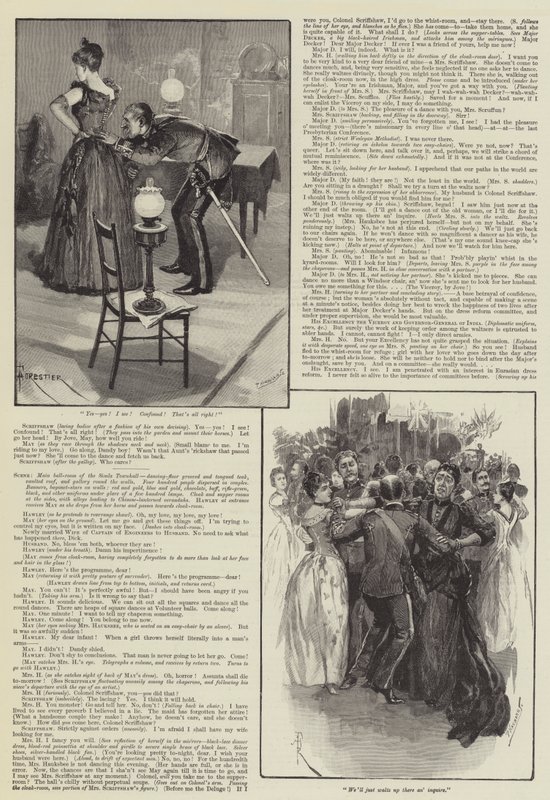 Mrs Hauksbee Sits Out, Eine Unhistorische Extravaganz, von Rudyard Kipling von Amedee Forestier