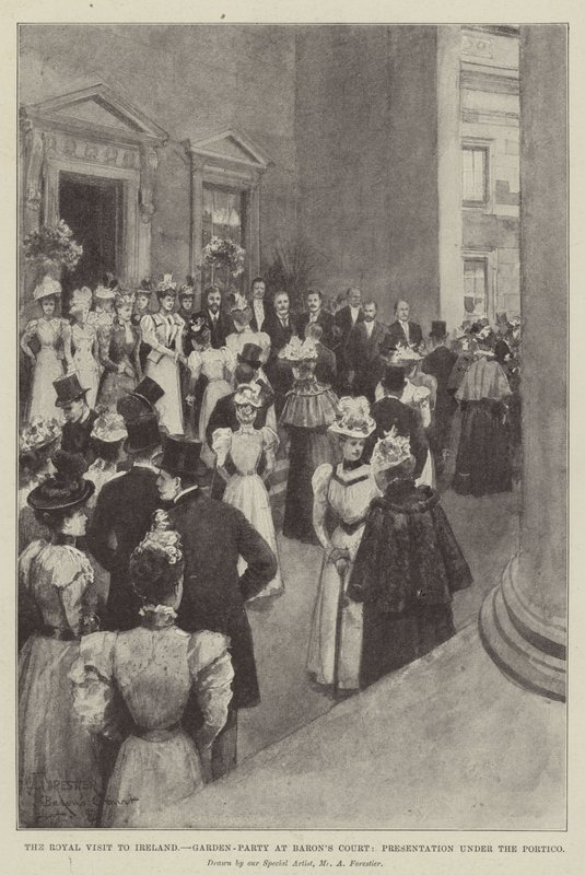 Der königliche Besuch in Irland, Gartenparty in Baron