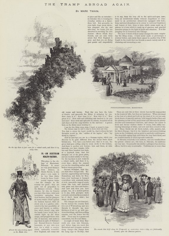 Der Landstreicher wieder unterwegs, von Mark Twain von Amedee Forestier