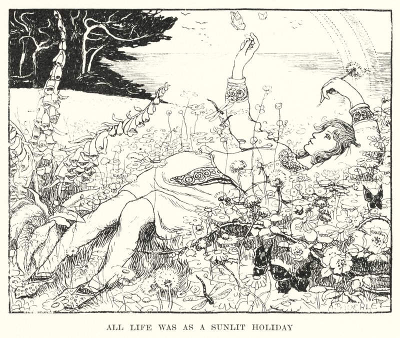 Alles Leben war wie ein sonniger Feiertag (Gravur) von Amelia M. (attr.to) Bowerley or Bauerle