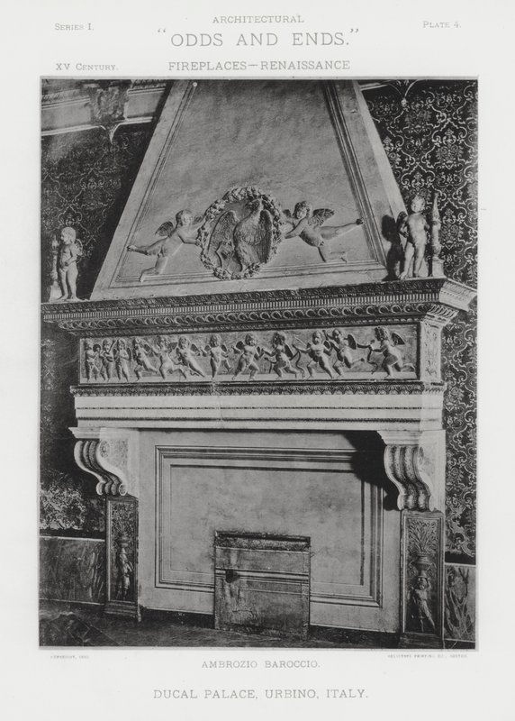 Kamin: Herzogspalast, Urbino, Italien von American Photographer (after)