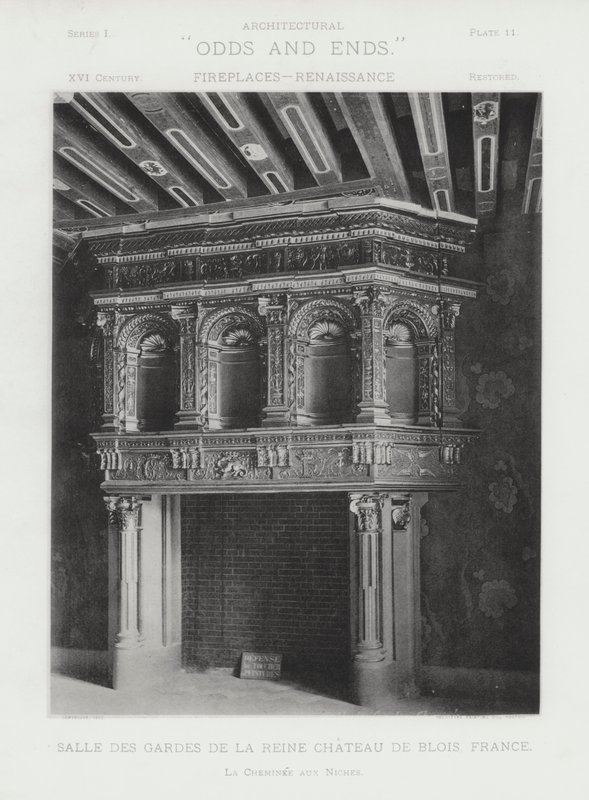 Kamin: Salle Des Gardes De La Reine, Chateau De Blois, Frankreich von American Photographer (after)