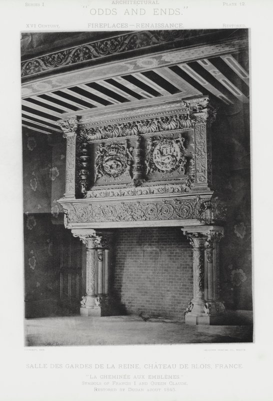 Kamin: Salle Des Gardes De La Reine, Chateau De Blois, Frankreich von American Photographer (after)