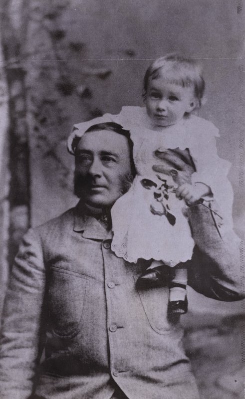 Franklin D. Roosevelt, amerikanischer Politiker und 32. Präsident der Vereinigten Staaten, als Kind mit seinem Vater von American Photographer (after)