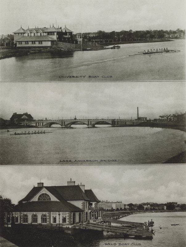Harvard University: University Boat Club, Larz Anderson Bridge, Weld Boat Club von American Photographer (after)
