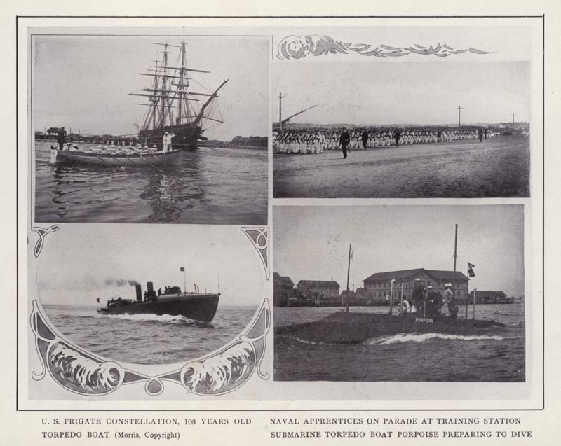 Newport, Rhode Island: US-Fregatte Constellation von American Photographer (after)
