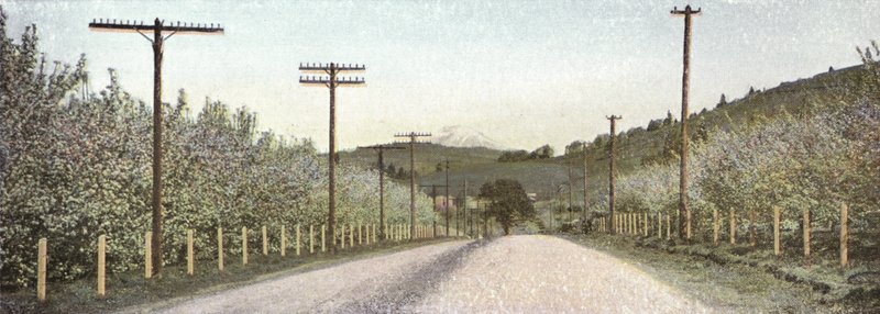 Oregon: Eine Straße im Hood River Valley von American Photographer (after)
