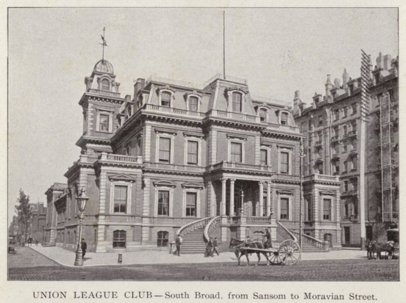 Philadelphia: Union League Club, South Broad, von Sansom bis Moravian Street von American Photographer (after)