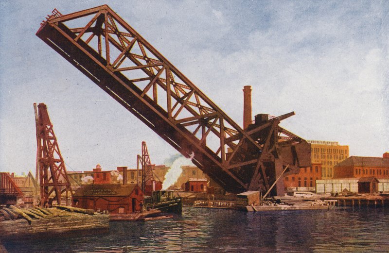Chicago: Einblatt-Bascule-Brücke von American Photographer