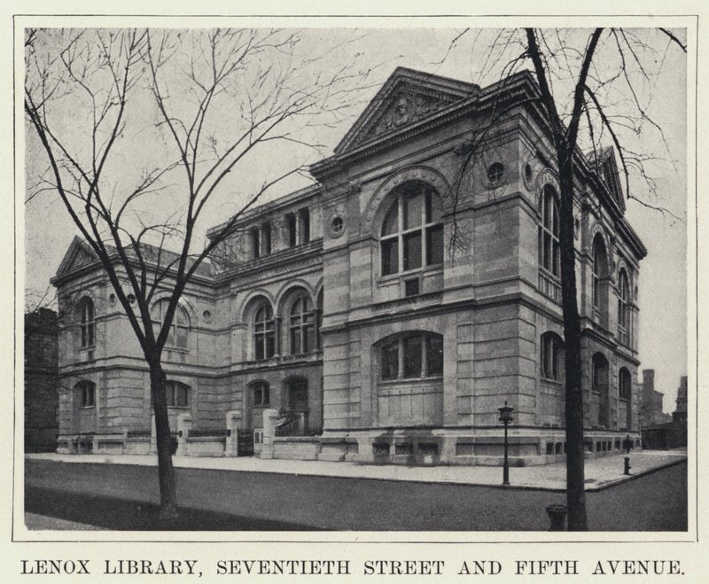 Lenox Library, Seventieth Street und Fifth Avenue von American Photographer