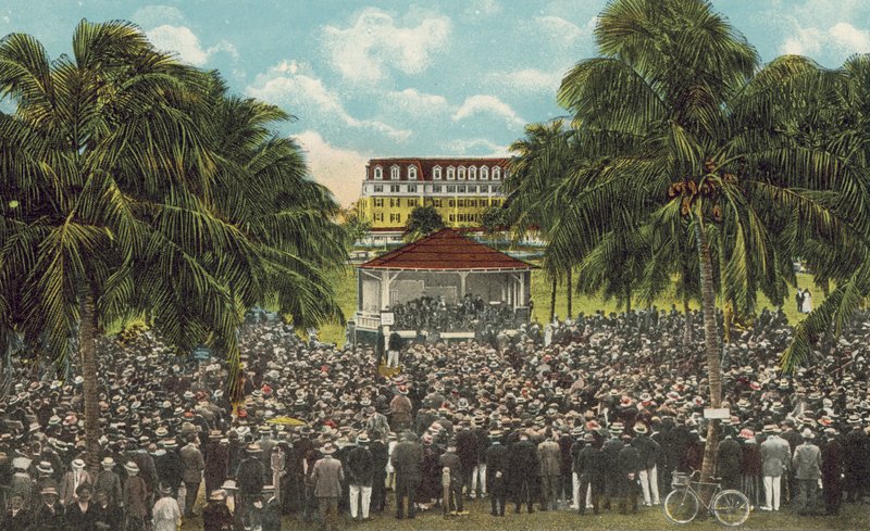 Miami, Florida, ca. 1925: Bibelklasse von Hon William J Bryan im Royal Palm Park von American Photographer