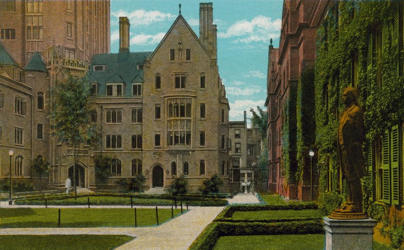 New Haven, Conn: Bingham Hall und Connecticut Hall, Yale University von American Photographer