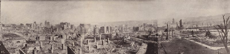 Panorama der Skelettstadt von Nob Hill von American Photographer