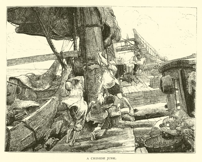 Eine chinesische Dschunke von American School