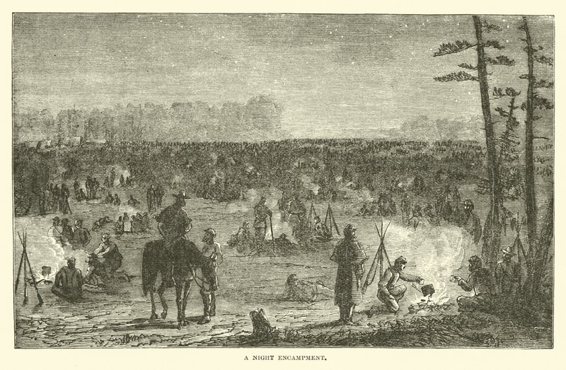 Ein Nachtlager, Dezember 1862 von American School