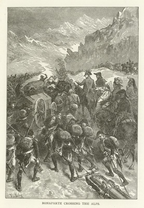Bonaparte überquert die Alpen von American School
