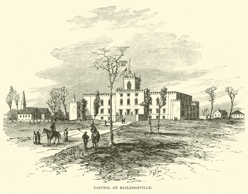 Kapitol in Milledgeville, November 1864 von American School