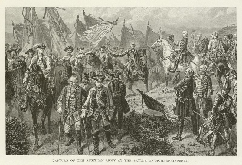 Gefangennahme der österreichischen Armee in der Schlacht bei Hohenfriedberg von American School
