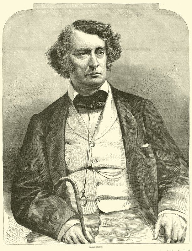 Charles Sumner, März 1864 von American School
