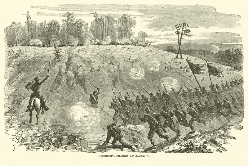 Crockers Angriff auf Jackson, Mai 1863 von American School